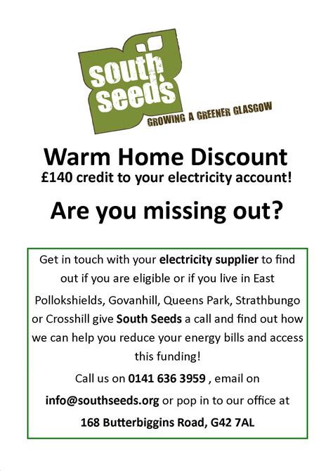 Are You Eligible For The Warm Home Discount South Seeds