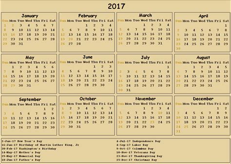 Big Calendars 2017 Free Printable Calendar Monthly