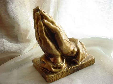 Seller Florasgarden On Ebay Vtg Praying Hands Figurine By Lefton Gold