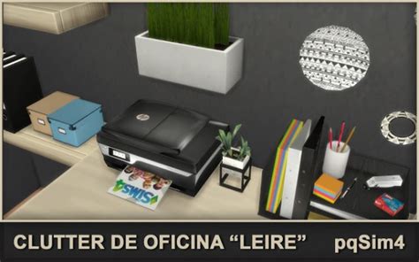 Pqsims4 Leire Office Clutter Sims 4 Downloads