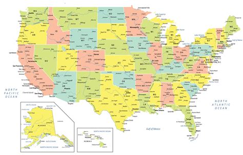 Us Map With Cities And States Printable Printable Maps My Xxx Hot Girl