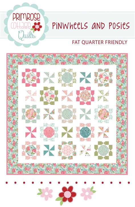 Pinwheels And Posies Quilt Pattern By Lindsey Weight Of Etsy