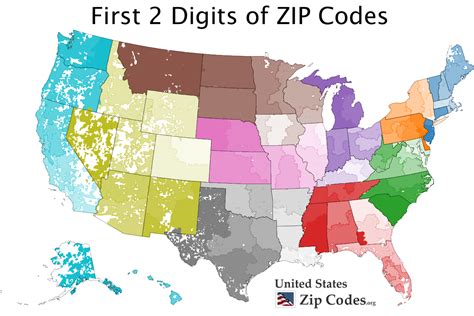 Us Postal Zip Code Map Map Vector