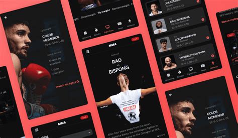 sports app ui design template uizard