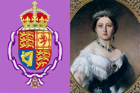 Escudo De Armas De La Reina Victoria Del Reino Unido Y Emperatriz De La