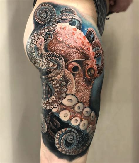Octopus On Womans Hip Best Tattoo Ideas For Men And Women