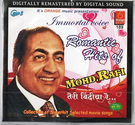 Romantic Hits Of Mohd Rafi Songs Format Mp3 Cd Language Hindi Movies And Tv Shows