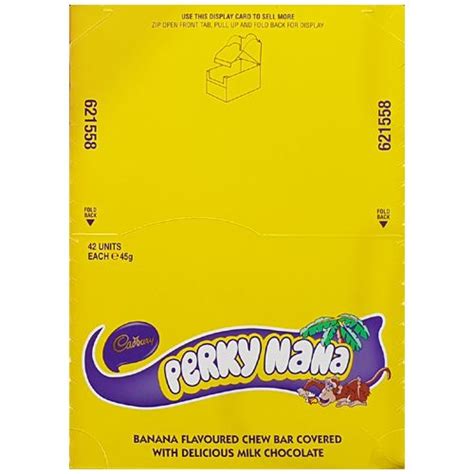 Cadbury Mighty Perky Nana 45g 42 Pack Bulk Lollies Nz