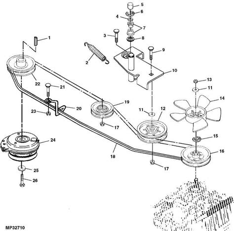 John Deere D140 Mower Deck Parts Diagram