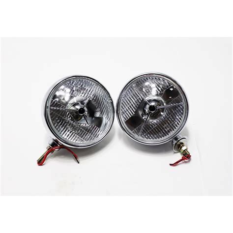 speedway tri bar 12 volt halogen headlights 7 inch