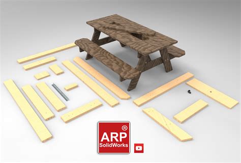 Picnic Table With Ice 3d Cad Model Library Grabcad