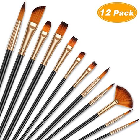 Amazon Com Professional Artist Paint Brushes Set Of Two Color Brush Head Detail Paint