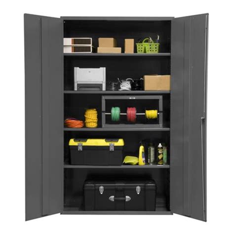 Two widths are available, 36 and 48. 48 in. 16 Gauge Flush Door Style Lockable Storage Cabinet ...