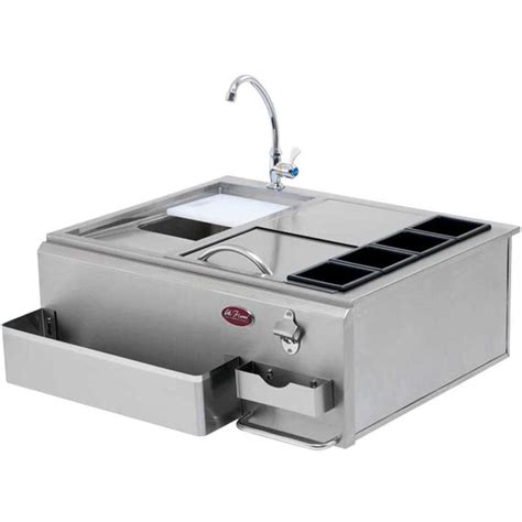 Cal Flame Modular Outdoor Kitchen Modular Sink And Side Burners At