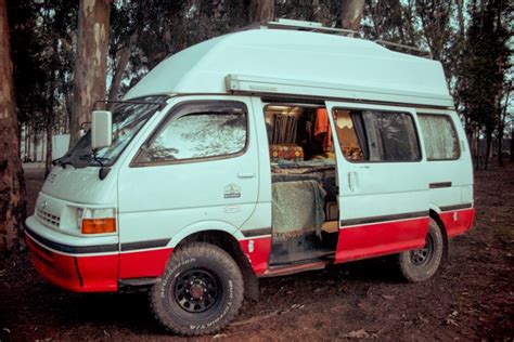 Hiace Hobo Living In A Toyota Camper Van The Hiace Solar Panels On