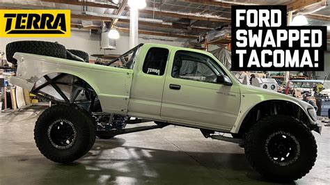 Ford Swapped Toyota Tacoma Prerunner Built To Destroy Youtube
