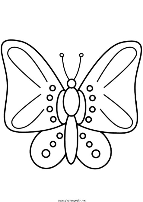 Kelebek Boyama Sayfası Okulöncesitr