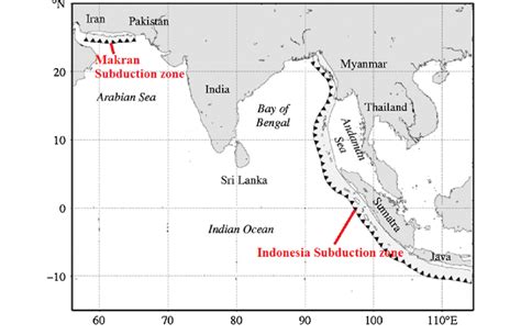 Subduction Zones Located In The Indian Ocean Download Scientific Diagram