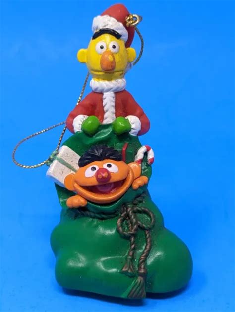 Vintage Sesame Street Jim Henson Muppets Wooden Christmas Ornaments Lot