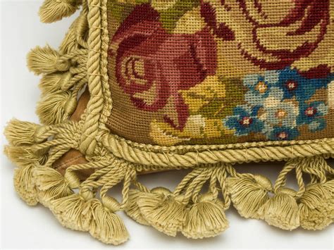 Beautiful, exquisitely detailed wool needlepoint, adorned with your favorite dog. Pair of Needlepoint Pillows at 1stdibs