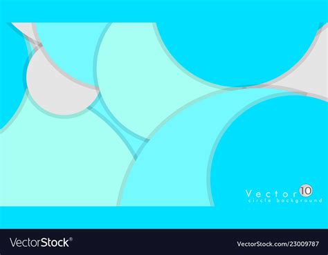 Simple And Colorful Circles Background Design Vector Image