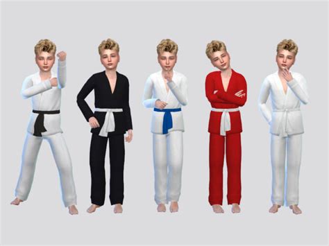 Basic Karate Uniform Boys By Mclaynesims At Tsr Sims 4 Updates