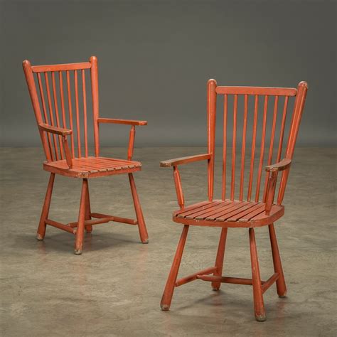 Vintage Wooden Chairs Set Of 2 For Sale At Pamono