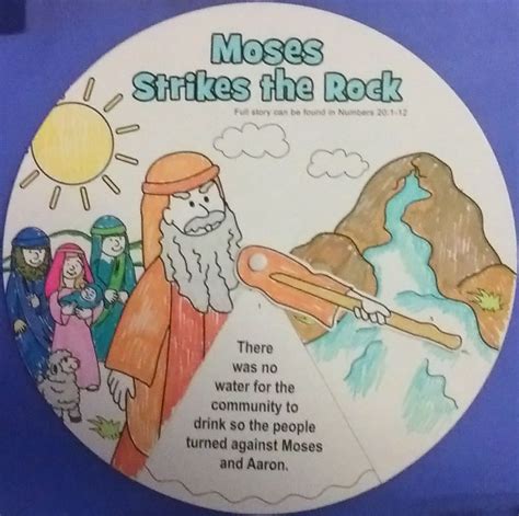 Petersham Bible Book And Tract Depot Colour Your Own Moses Strikes The