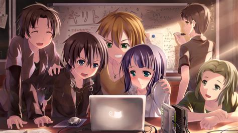 Gaming With Friends Anime 1920x1080 Wallpaper