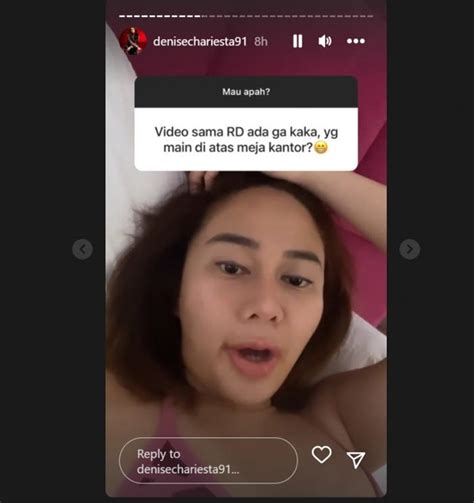 Video Syur Di Meja Kantor Masih Tersimpan Rapi Denise Chariesta Ancam