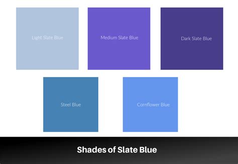 Slate Blue The Color Palette And Its Shades