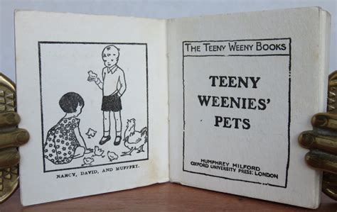 Teeny Weenys Pets By Miniature Book Strang Mrs Herbert Editor