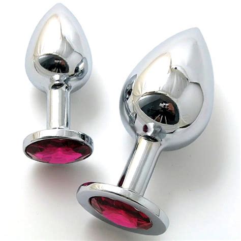 Large Size Stainless Steel Attractive Butt Plug Jewelry Rosebud Anal Jewelry Red