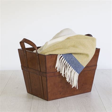 A Beautiful Piece Of Interior Home Décor This Leather Storage Basket