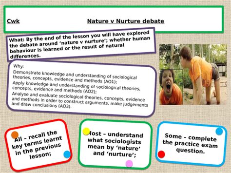 In The Nature Versus Nurture Debate Sociologists Claim That