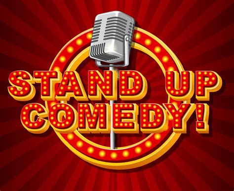 Stand Up Comedy Logo With Microphone 6274336 Vector Art At Vecteezy