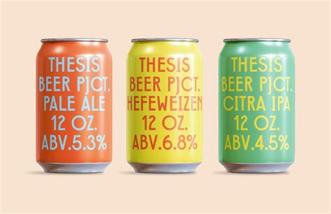 Thesis Beer Projects Visual Identity Fires On All Cylinders Dieline