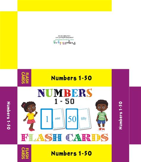 Numbers 1 50 Flashcards Projectbaby Nigeria Flutterwave Store