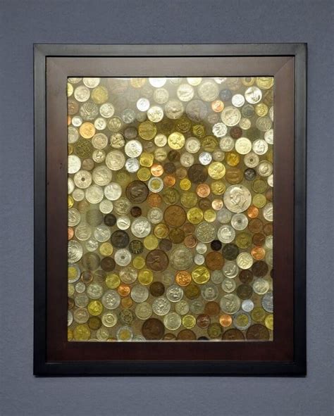 Framed Foreign Coin Collage Diy Projects To Try Crafts To Do Home
