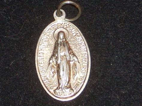 Vintage 78 Italy Mary Conceived Without Sin Pray For Us Medal Ebay