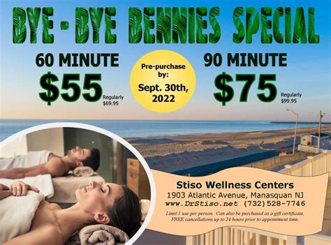 specials stiso chiropractic acupuncture and massage therapy