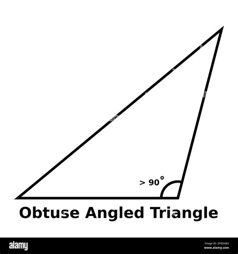 Simple Gráfico Vectorial Monocromo De Un Triángulo Angulado Obtuso