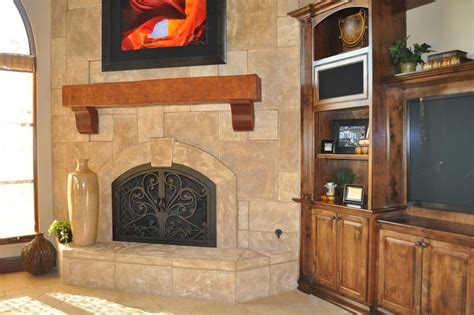 On the street of south rancho santa fe road and street number is 162. Smooth Stone Fireplace - Traditional - Living Room - San ...