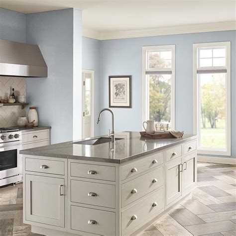 You can also use the digital color wall to narrow down your paint color search by selecting a color family, then your hue of interest. BEHR ULTRA 5 gal. #N480-1 Light Drizzle Extra Durable Semi ...