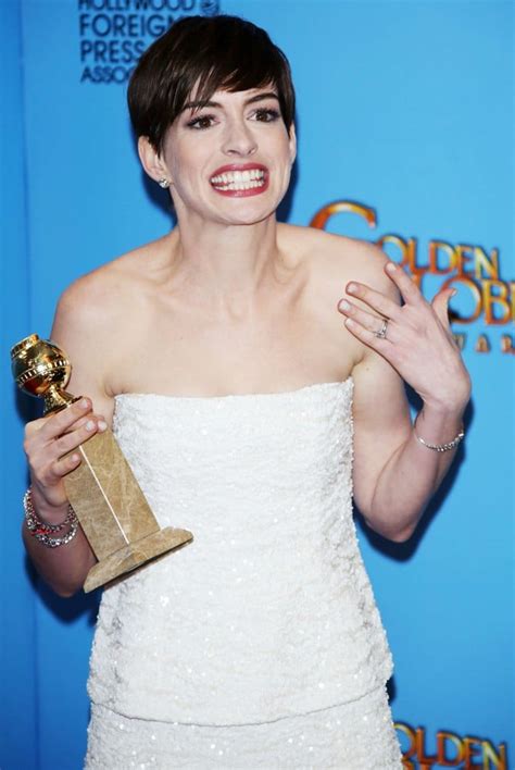 Anne Hathaway Picture 221 70th Annual Golden Globe Awards Press Room
