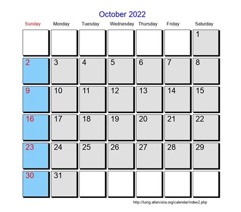 October 2022 Roman Catholic Saints Calendar