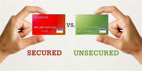You have to put down a cash deposit. Secured vs. Unsecured Credit Cards: What's the Difference?