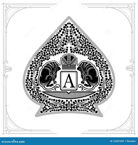 Ace Of Spades Form With Mermaid Crucified On Anchor Inside Design