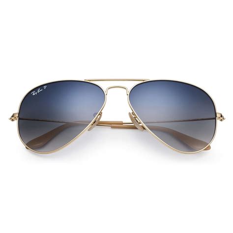 Ray Ban Rb3025 Aviator Gradient Sunglasses Gold Blue Recoveryparade