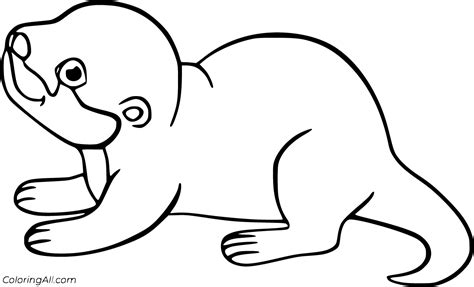 Otter Coloring Pages 40 Free Printables Coloringall